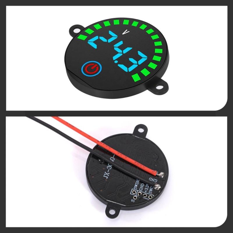 5-55V Battery Monitors, Digital Battery Capacity Tester,Car Battery Charge Levels Indicator Battery Power Indicator