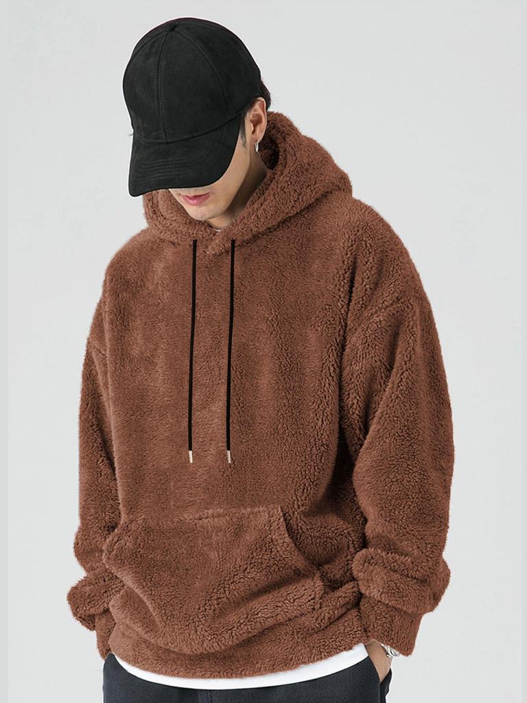 Men's Autumn/Winter Rabbit Ear Hooded Casual Sweatshirt Jacket
