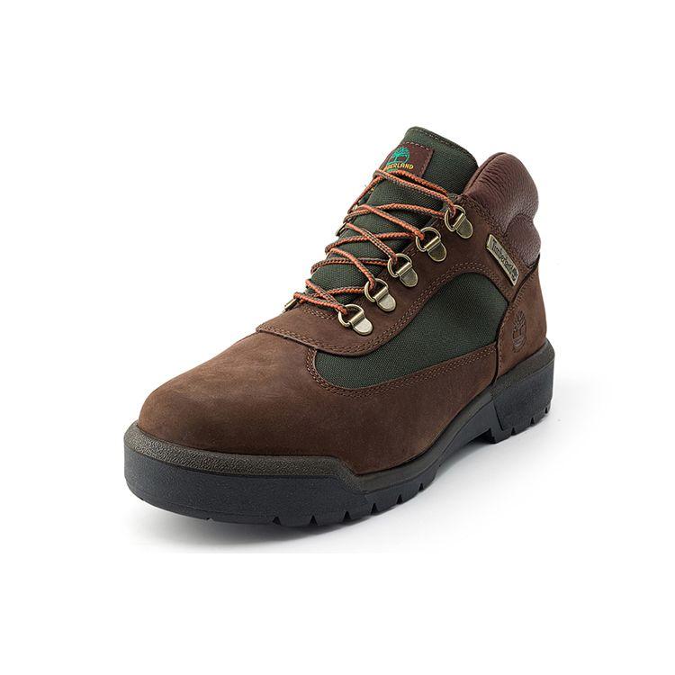 Timberland Waterproof Casual Mid-Top Outdoor Functional Shoes Men Shoes Dark-Brown A18A6-D47