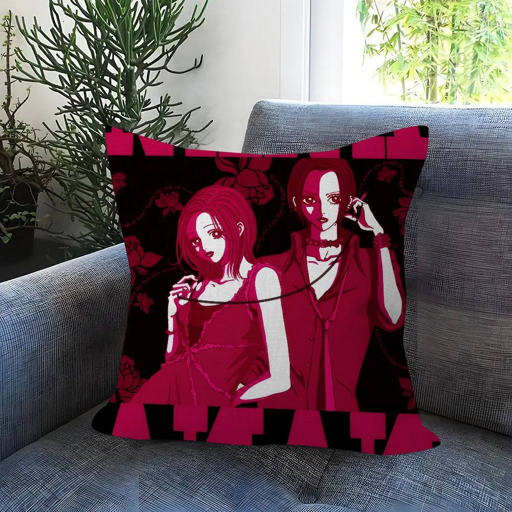 Anime Nana Cool Girl Pillow Gift Home Office Decoration Bedroom Sofa Car Cushion Cover Case 45X45