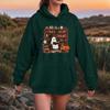 Women Fashion O Neck Long Sleeve Printed Top Hoodie Sweatshirt