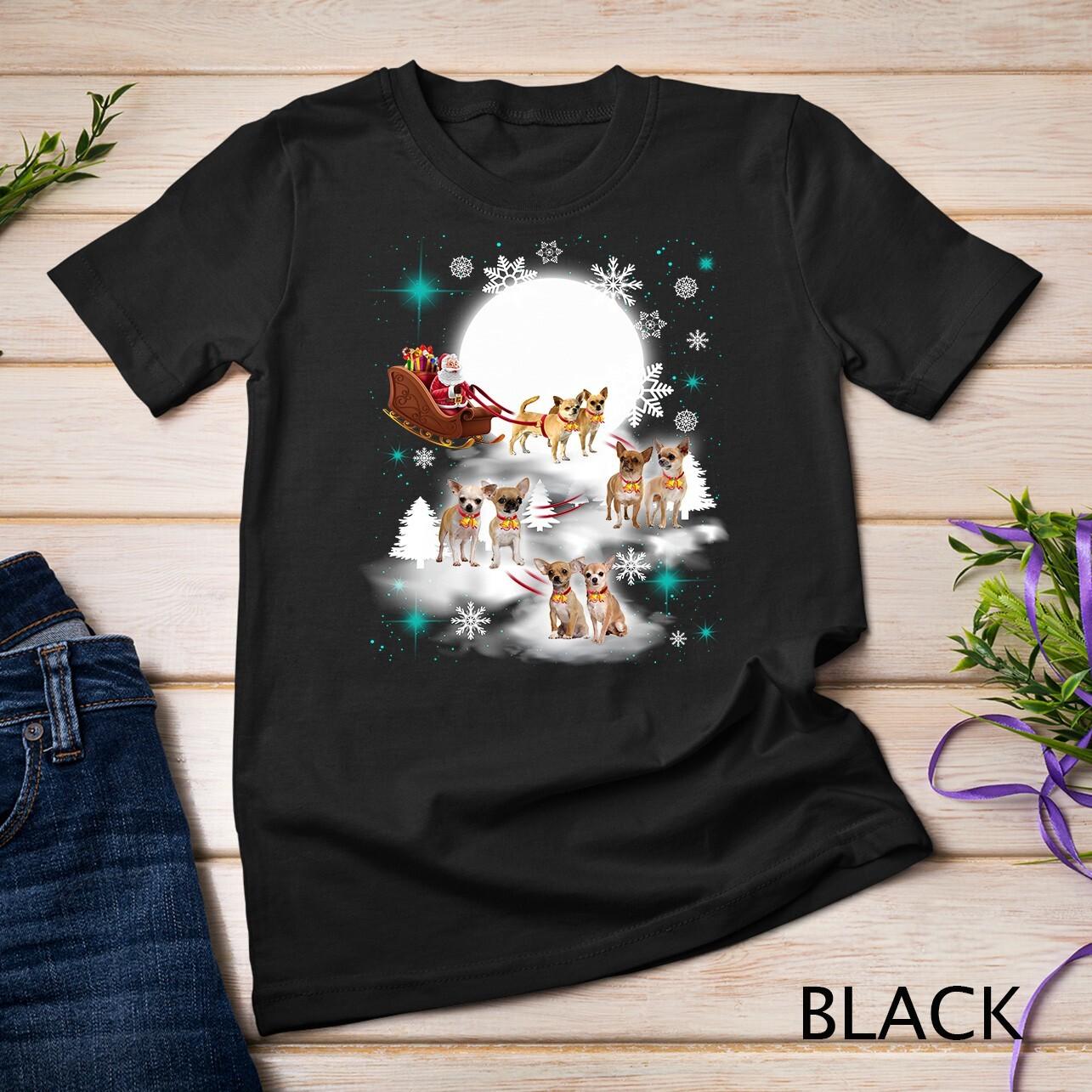 Love Chihuahua Merry Christmas Chihuahua Dog Unisex T-Shirt Mens Womens Tees Top M