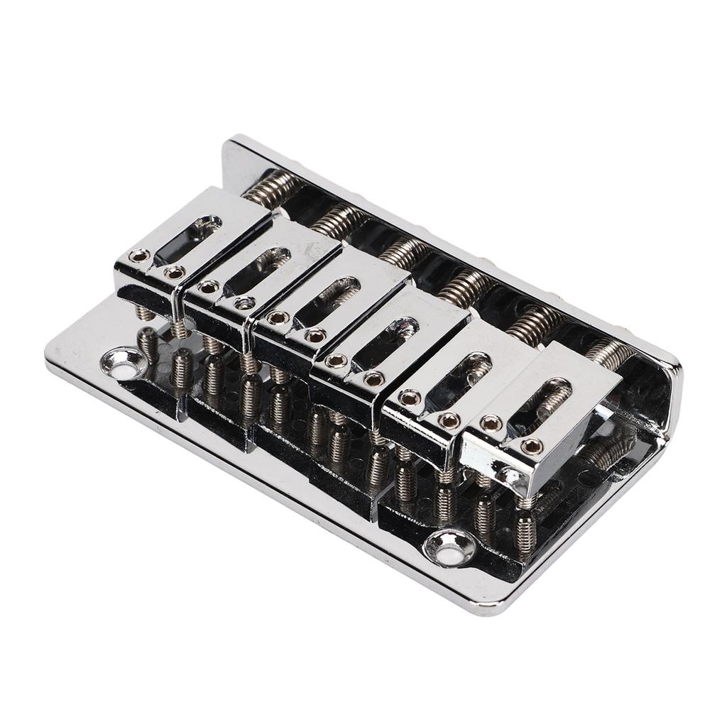 Guitar Bridge Metal Fixed Delicate Professional Electric Guitar Bridge Replacement Silver