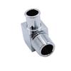 1pc 90 Deg Heater Hose Fitting 5/8" 1/2" Npt Hose Barb Chrome Billet Aluminum For Universal Water Pumps or Intake Manifolds