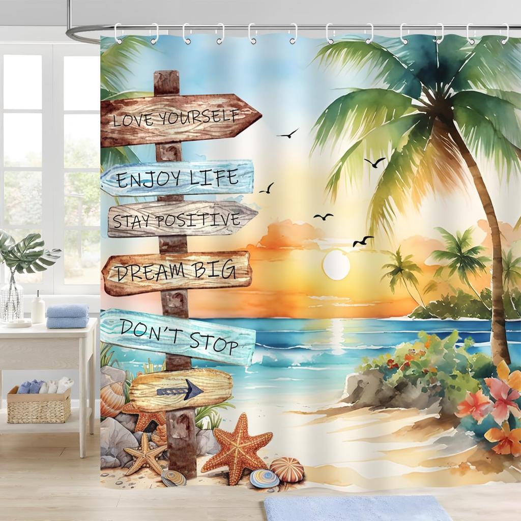 Wildtier Duschvorhang Dschungel Elefant Giraffe Zebra Regenwald Tropisch Safari Badezimmer Heimdeko Wasserdicht Polyester