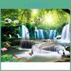 Drill Diy Diamond Full Painting Landscape Waterfall Diamond Embroidery Scenery Rhinestone Painting