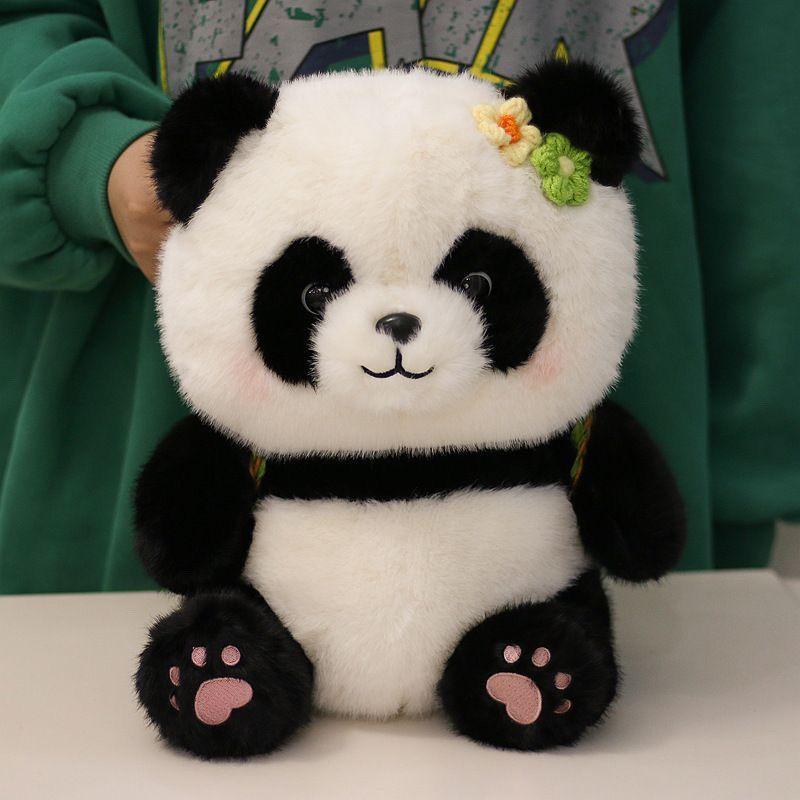 

Panda Plush Mahjong Doll Figure Soft Toy For Kids Playroom And Gift Festival
