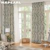 1PC NAPEARL 70-80% Shading Painted Green Plant Printed Blackout Curtains American Pastoral Style Curtain For Bedroom Living Room Home Decor