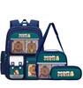 Capybara Schultaschen für Jungen Mädchen Grundschultasche Cartoon Schulrucksack Set Rucksack Bagpack Kinder Niedlich Kinder Büchertaschen