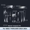 Transparent TPU For GEELY MONJARO  2024 Car Center Console Media Dashboard Navigation Anti-scratch Protector Interior Film