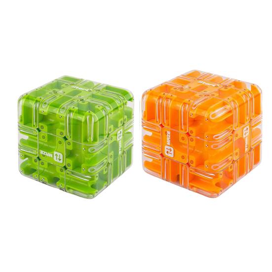 1/2Pcs 3D Puzzle Maze Cube Brain Teaser 3x3 Rolling Ball Maze
