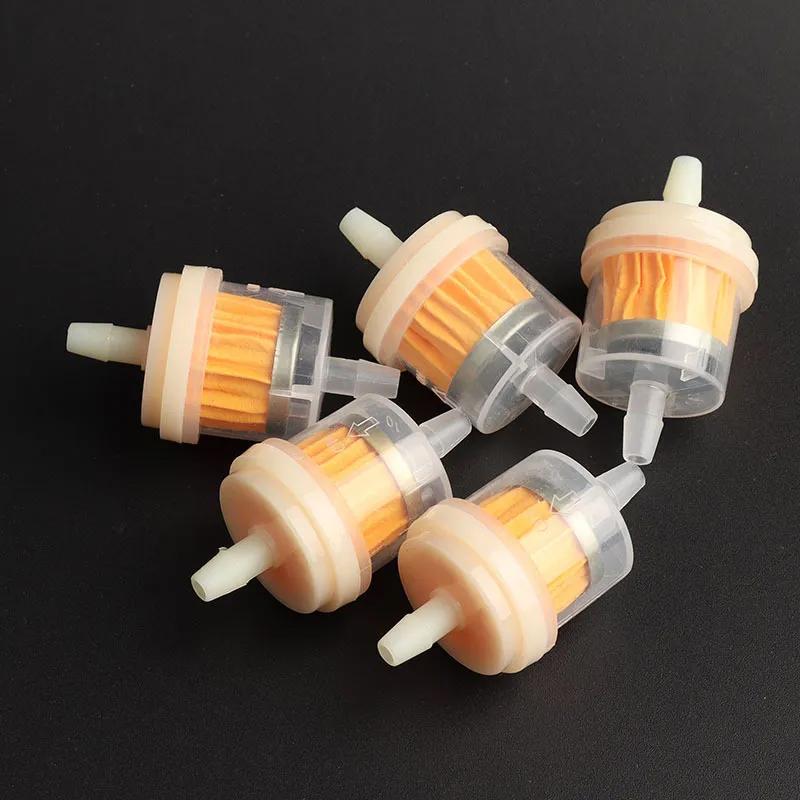 6/1pcs Universal Gasoline Gas Fuel Gasoline Oil Filter for Motorcycle Moped Scooter Motocross Gasoline Fuel Filter Accessories