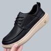 Spring Autumn New Designer Business Casual Shoes for Men Fashion Casual Soft Leather Shoes Male Solid Color Lace Loafers Man