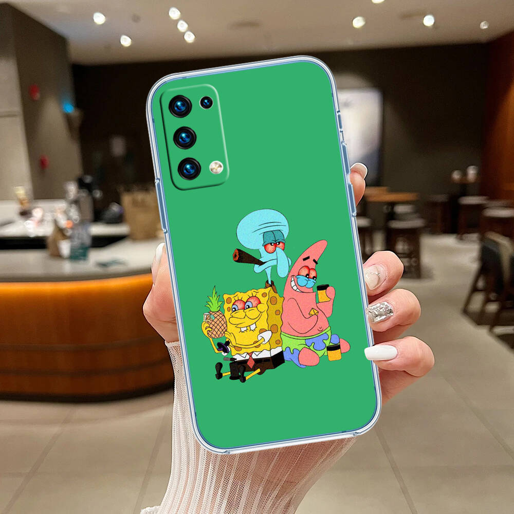 SpongeBob Case for Motorola G10 G20 G04 E30 E40 E22 E20 E13 E15 G22 G23 G05 G75 G35 G55 E22S E7 G6 G7 G8 G9 Plus Power Play