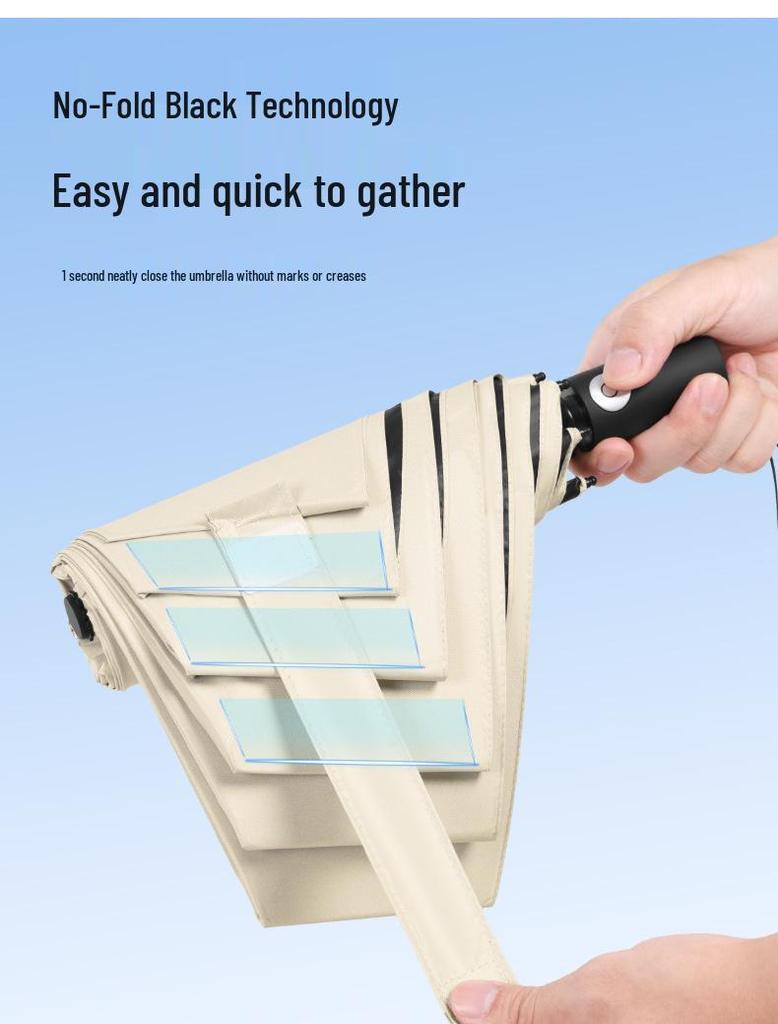 Ultra-Light Anti-UV Automatic Folding Umbrella: Crease-Free, Wrinkle-Free Sunshade & Sunscreen Parasol