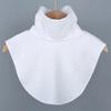 Spring Winter DIY Shirts Collar Patch T-shirts Extended Neckwear Detachable Inner Collar Quality Lapel Turtleneck Neck Warmer