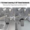 NICECNC Large Motorcycle Footpeg Footrests for Kawasaki KLR 650 87-24/1" Footpegs Lowering Brackets for Kawasaki KLR650 87-18
