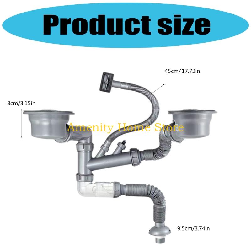 F26C Not Clog Corrosion Proof Sink Drainage Solution Universal Installation
