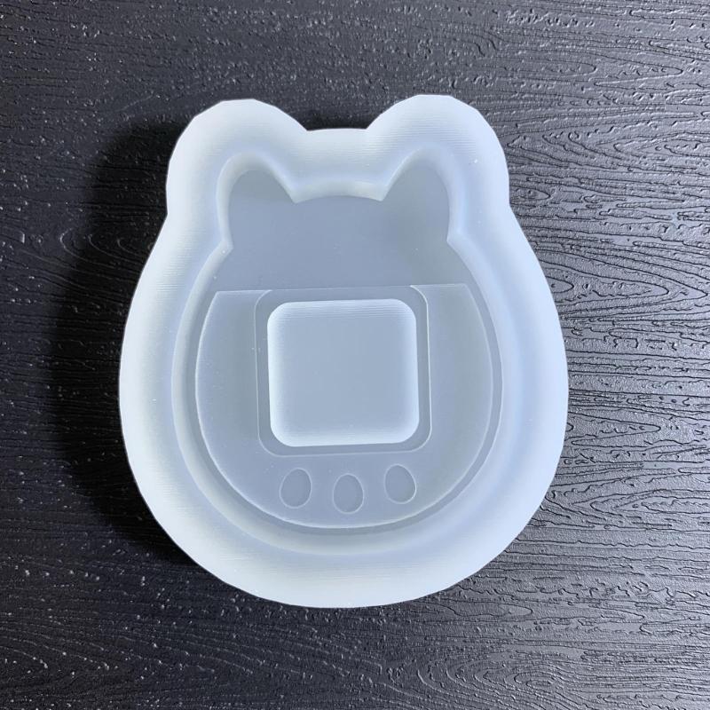 DIY Kitten Ornament Quicksand Silicone Epoxy Mold DIY Keychain Pendant Jewelry Crafting Mould for Valentines Love Gift