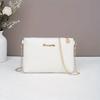 Simple Solid Color, High-end Feel, Quilted Embossed Chain Shoulder Strap, Commuter Women's Bag, Compact Women's Crossbody Bag