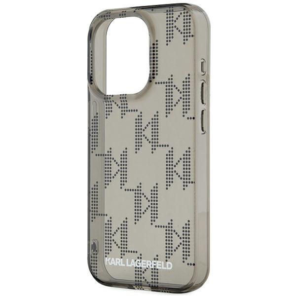 Karl Lagerfeld KLHCP15LHKDPNSK iPhone 15 Pro 6.1" black/black hardcase IML Mono KL Pattern & Cord