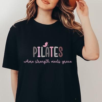 Ästhetisches Pilates Motivations Sweatshirt Für Yoga Liebhaber Pilates Leben Yoga Liebhaber Pilates Lehrer Damen Geschenke Übungs T-Shirt