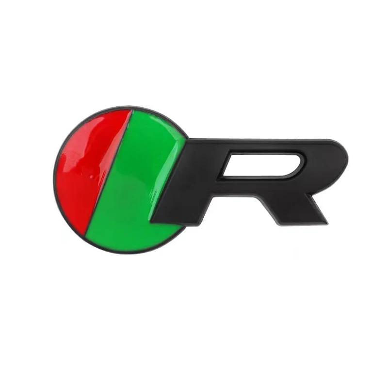 

3D Metal S R Logo Car Sticker Front Grille Emblem Side Fender Rear Badge Decals Trunk Emblem for X-TYPE F-TYPE XE XF XJ XJR XFR Accessories