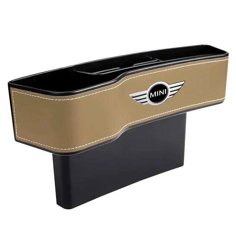 2025 For BMW MINI Car Seat Gap Storage Box Water Cup Holder Car Accessories For MINI Cooper One JCW Clubman Countryman R55 R56 F