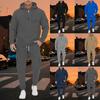 New Spring and Autumn Men's Sweatshirt Suit Hoodie Zipper Multi-pocket Pullover Sports Casual Sweatshirt Suit