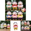 6pcs Creative Crayon Shin Chan Pinch Belly Model Pendant Set For All Ages