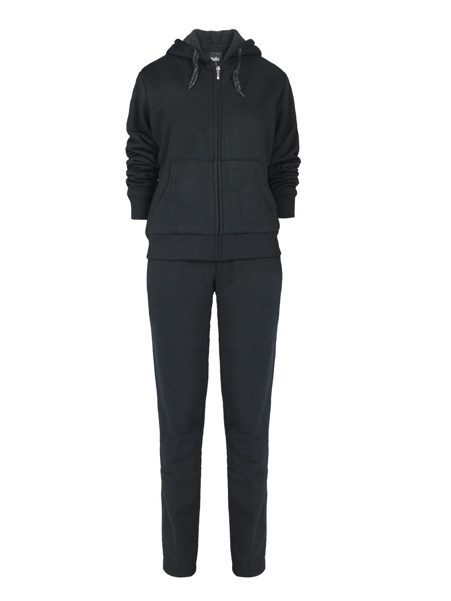 

Lee Hannton Women s Sherpa-Lined 2-Piece Sport Set Extra Large чорний