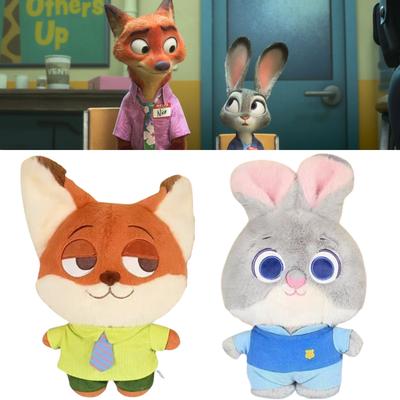 Disney Zootopia Miękka Pluszowa Lalka Judy Lalka Lis Nick Pluszowa Zabawka Prezent Lis Nick Królik Pluszowy Lalka Wersja Q Prezent Urodzinowy