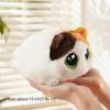 Round Black Cat Plush Toys Cartoon Cat Stuffed Animal New Cat Pillow  Gifts