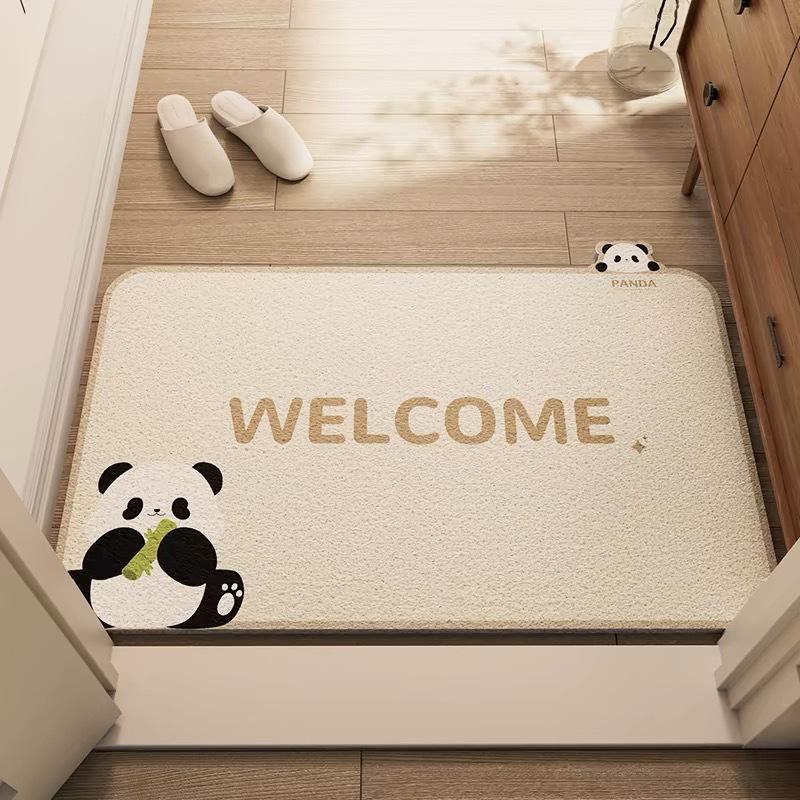 Cartoon Style Wear-Resistant Entrance Door Mat - Easy To Clean Silk Loop for Scraping Mud and Wiping Shoes.