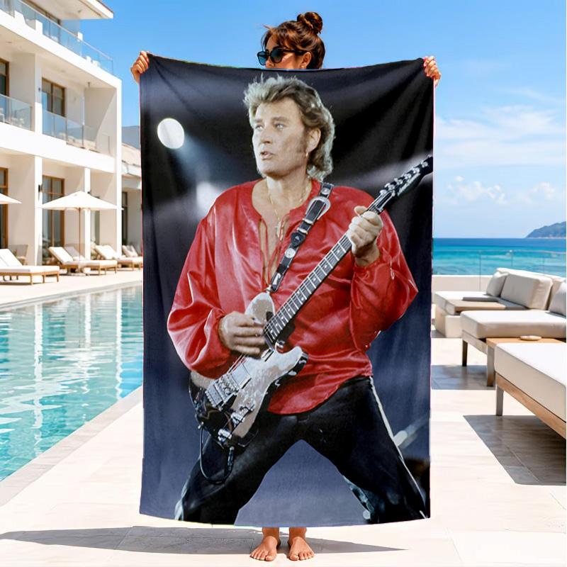 Rock Star Performance Beach Towel, Microfiber Beach Towel, Perfect For Pool, Beach, Travel, Home Decor Beach Party Fan Gifts