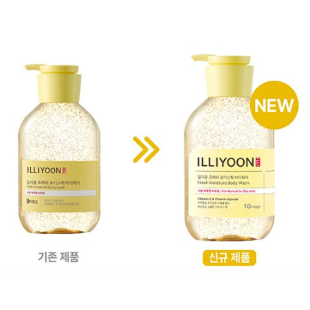 ILLIYOON Fresh Moisture Body Wash, 500ml, 2 Units