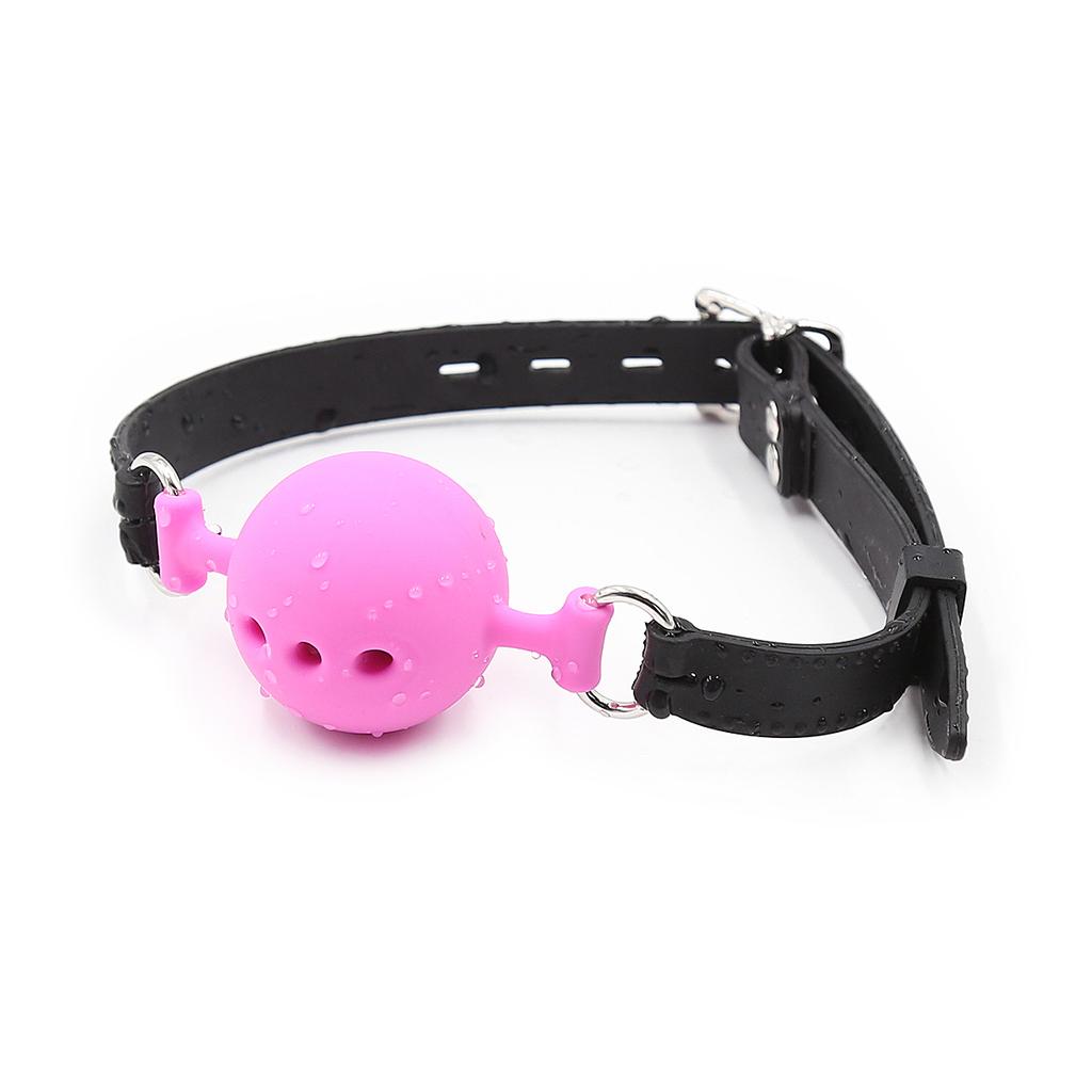 VaHppy Gags 5 Colors PU Belt Silicone Mouth Ball Diameter 3.5/4.5/5cm SM  Sex Toys Gagging Drooling Bondage Adult sex games