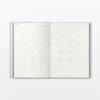 MUJI Monday March White 76418801 Monthly/Weekly Planner, Start, 2026, B6, Gray,