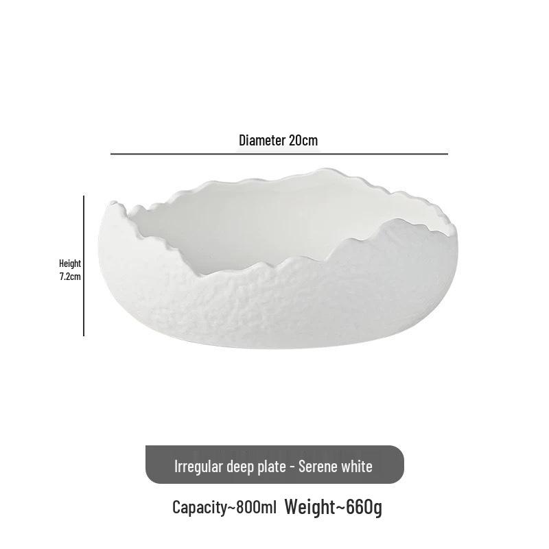 Elegant Ceramic Dessert & Soup Bowl - Western Style for Gourmet Cuisine