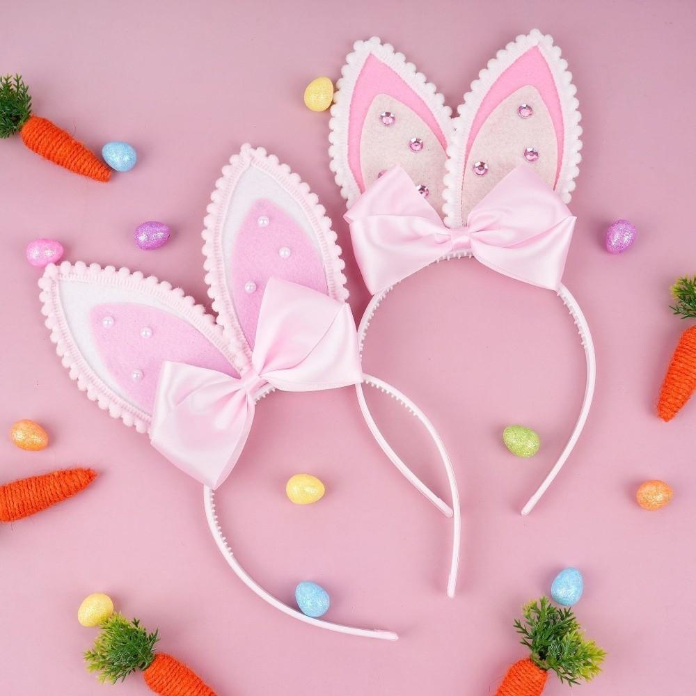 Long Ears Bunny Ear Headband Non-slip Bunny Head Wear Easter Headpiece  Birthday Party