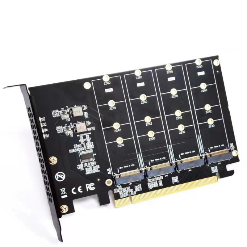 M.2 X16 to 4X NVME PCIE4.0 X16 to 4xNVME for Card PCIE VROC Card for M.2X16 M2X16 4X NVME