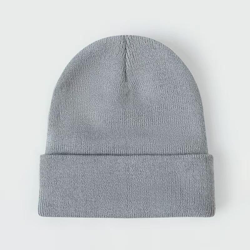 Fluorescent Knit Wool Hat: Versatile, Trendy, Solid Color for Men & Women, Perfect for Autumn & Winter. Warm Pull-On Candy Color Cold-Weather Hat.
