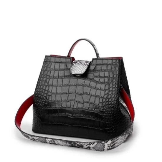 

Women s Leather Embossed Crossbody Bags High Quality Sexy Boa Pattern Messenger Totes Bag