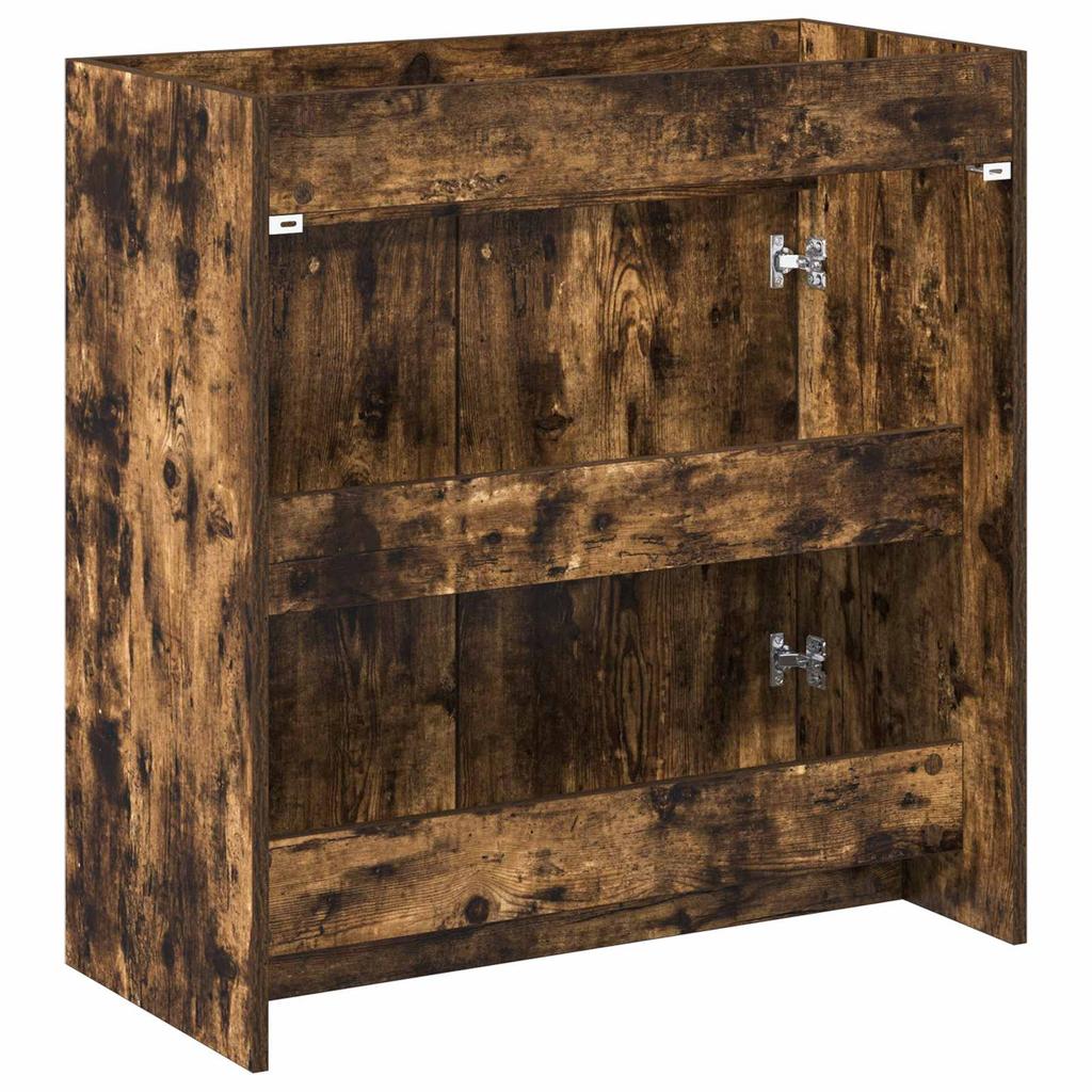 Bathroom Vanity Unit Smoked Oak 78.5 x 37.5 x 81 cm