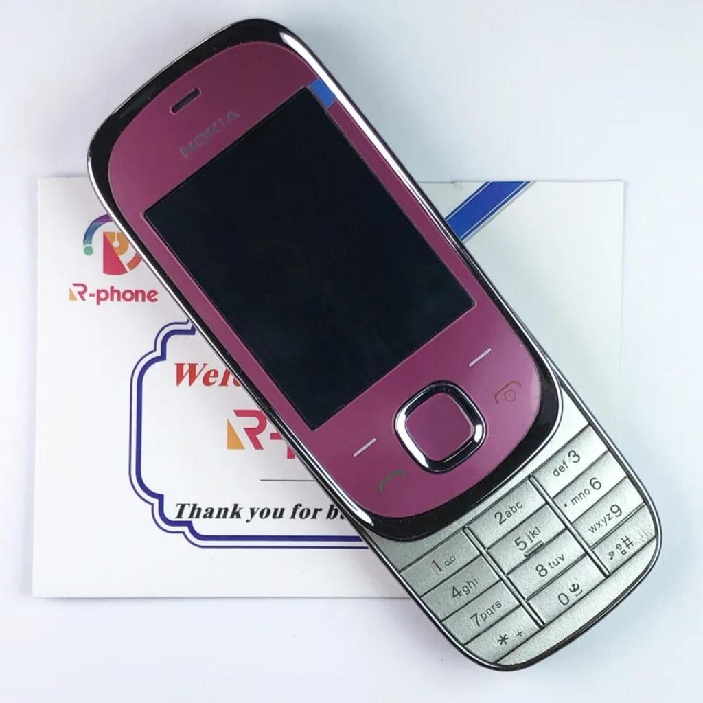 Teléfonos Móviles Reacondicionados Nokia 7230 Teclado Deslizante Original 3G Bluetooth 3.2MP FM JAVA MP3