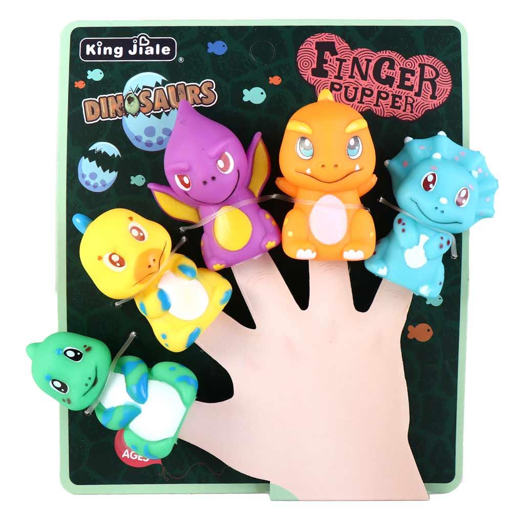 Puppet Toy Finger Dolls Animal Toys Cartoon Animal Dinosaur Hand Puppet Fingers Puppets Animal Head Gloves Tiny Hands Toys