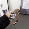 Lederband mit Litschi-Muster für Apple Watch Series Ultra 49 mm Faltschließe Uhr für iWatch 9 8 7 6 5 4 3 2 se 41 mm 45 mm 40 mm 44 mm 38 42 mm Zubehör