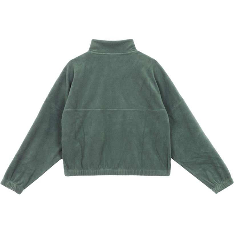 Nike Logo Stand Collar Half Zip Long Sleeve Retro Sports Sweatshirt Women Sweatshirt Green FV7956-338
