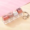 Cute Cat Dog Pendant Stress-Relief Fidget Keychain Mechanical Keyboard Keychain Dog-Themed Clicker Fidget For Backpack Study