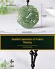 Unisex Clear Water Hetian Jade Pixiu Pendant, Double-Sided Carving with Certificate